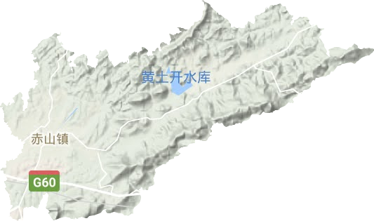 赤山鎮地形圖