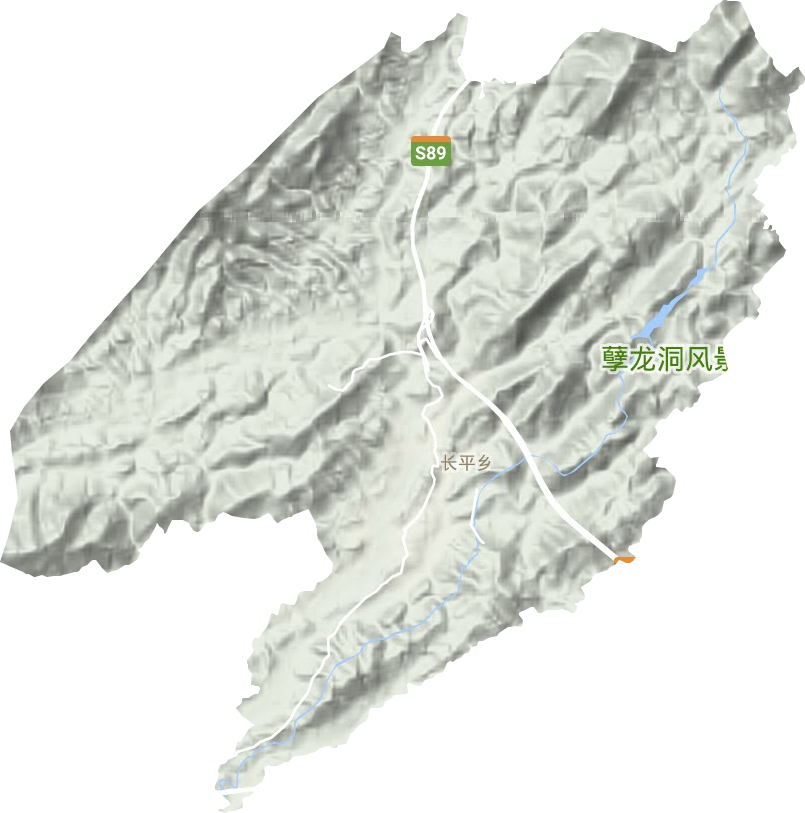 長平鄉地形圖
