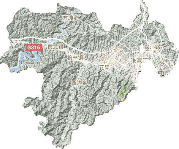 張灣區(qū)地形圖