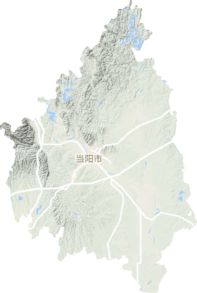 當(dāng)陽(yáng)市地形圖