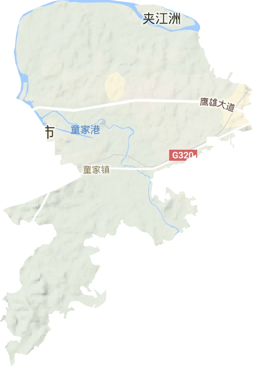 童家鎮地形圖