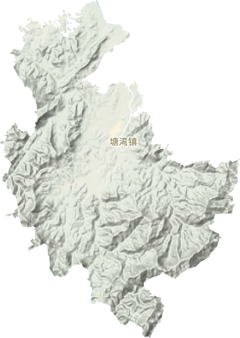 塘灣鎮地形圖
