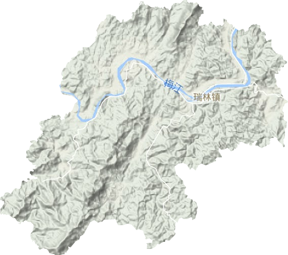 瑞林鎮地形圖