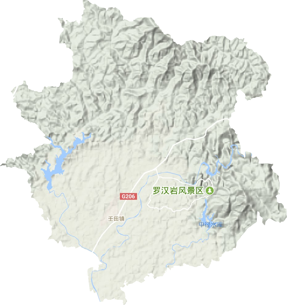 壬田鎮地形圖