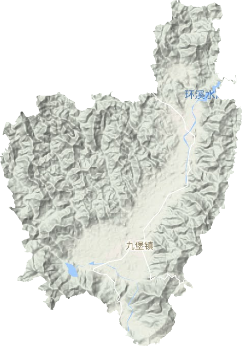 九堡鎮(zhèn)地形圖