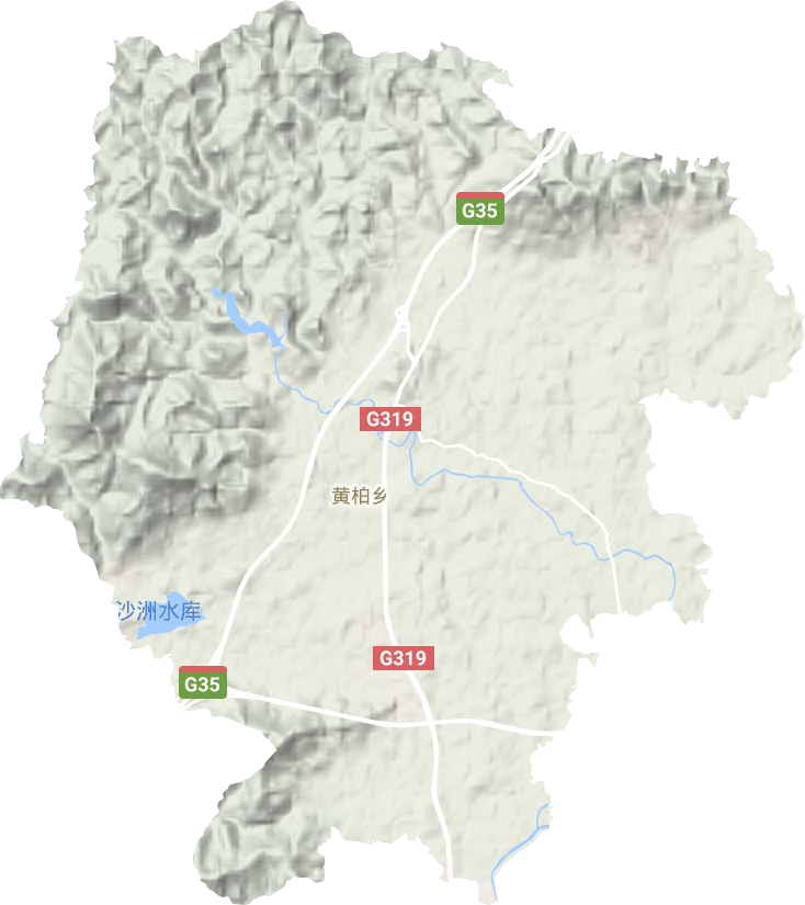 黃柏鄉地形圖