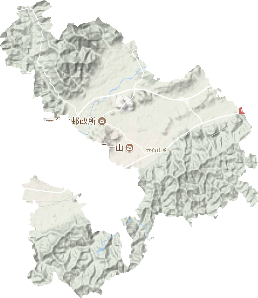 云石山鄉地形圖