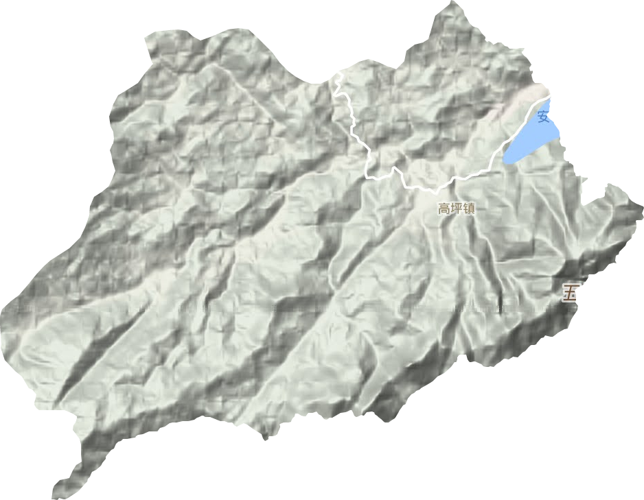 高坪鎮地形圖