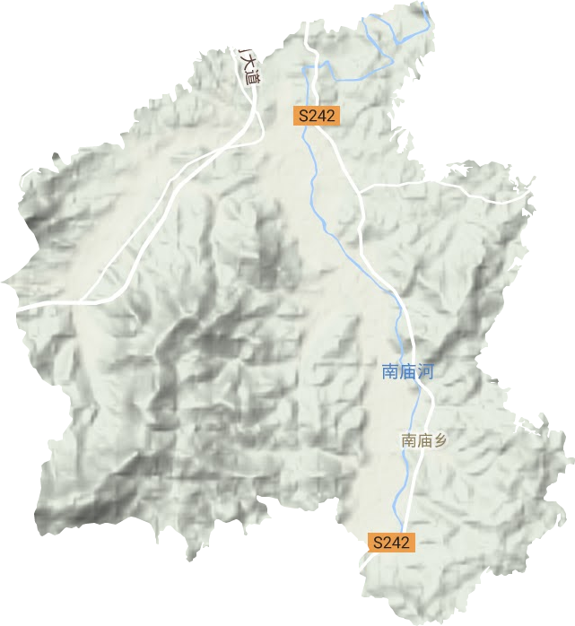 南廟鎮(zhèn)地形圖