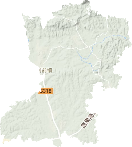 村前鎮(zhèn)地形圖