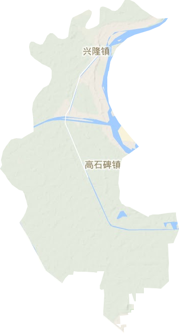 高石碑鎮地形圖