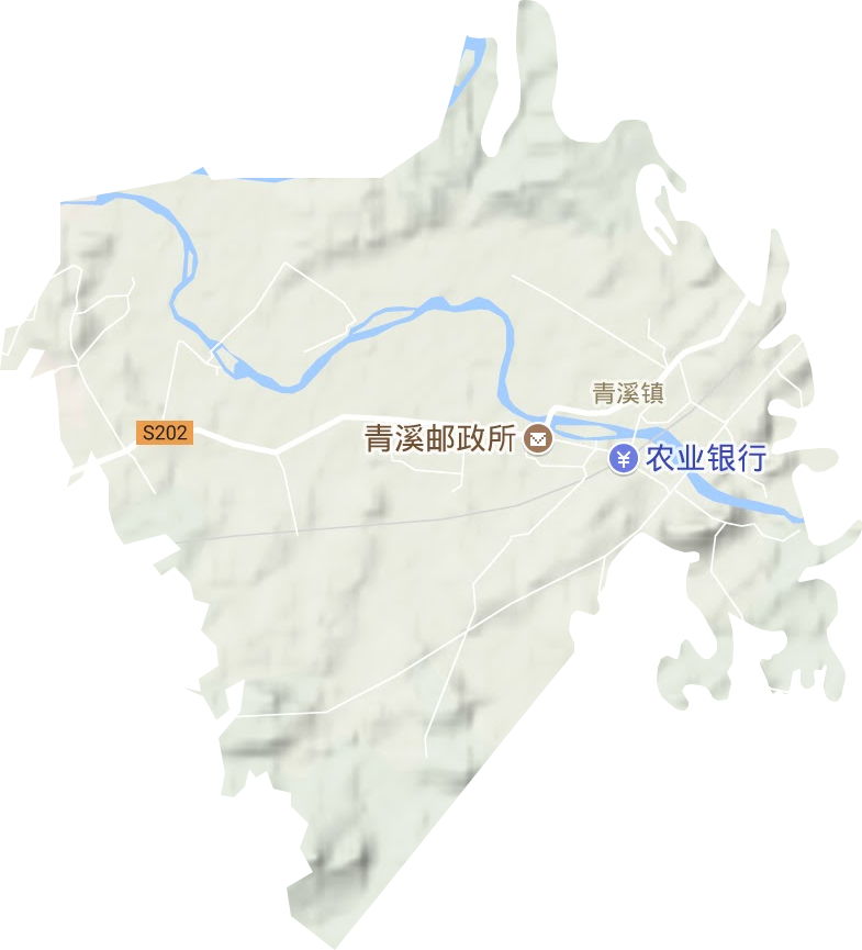 鉛山縣青溪服務(wù)中心地形圖