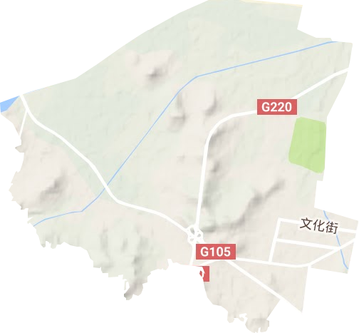 錦水街道地形圖