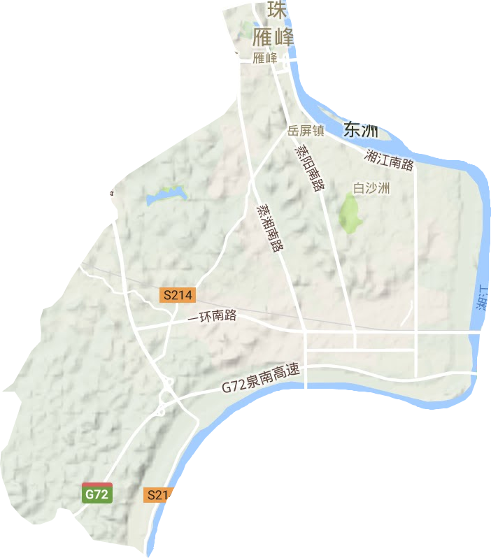 雁峰區(qū)地形圖