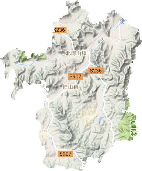 博山鎮地形圖
