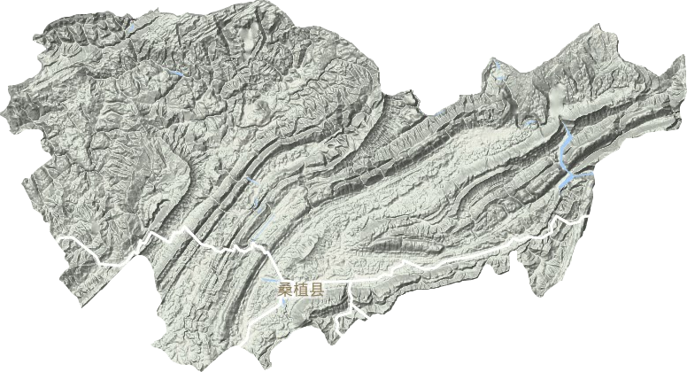 桑植縣地形圖