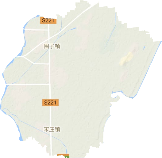 圍子街道地形圖