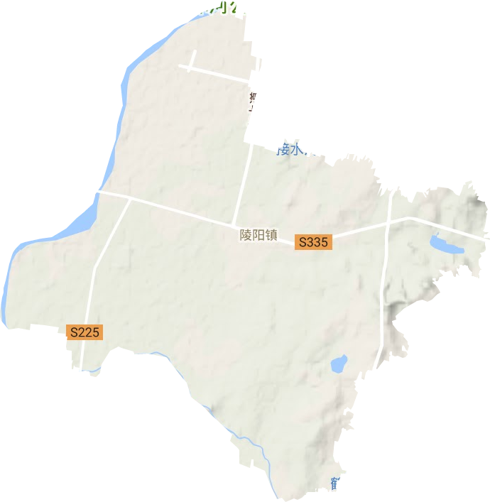 陵陽鎮地形圖