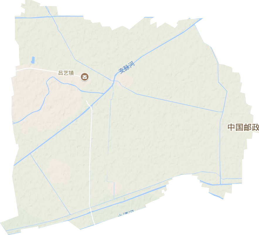 呂藝鎮地形圖