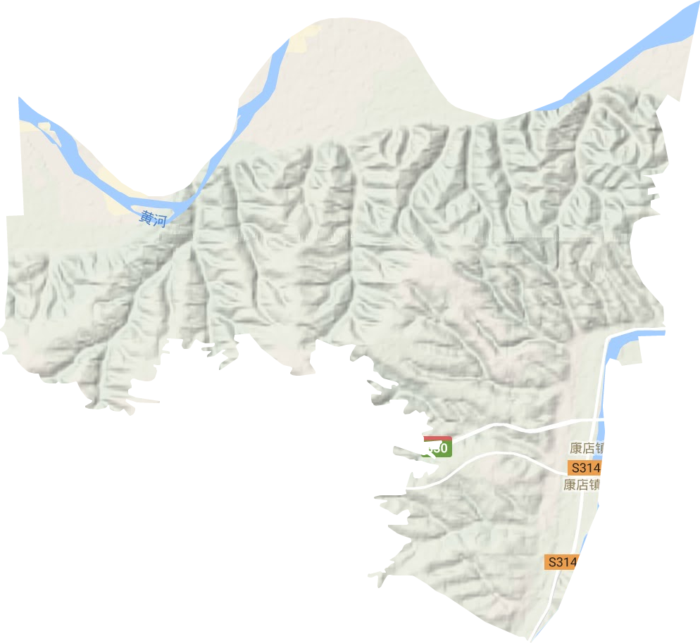 康店鎮地形圖