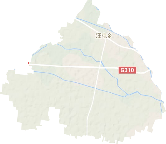 汪屯鄉地形圖