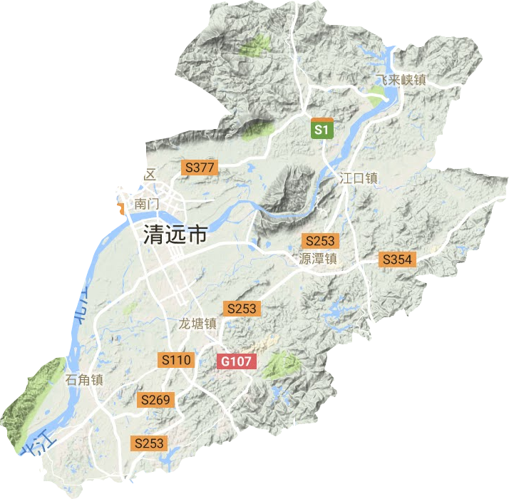 清城區地形圖