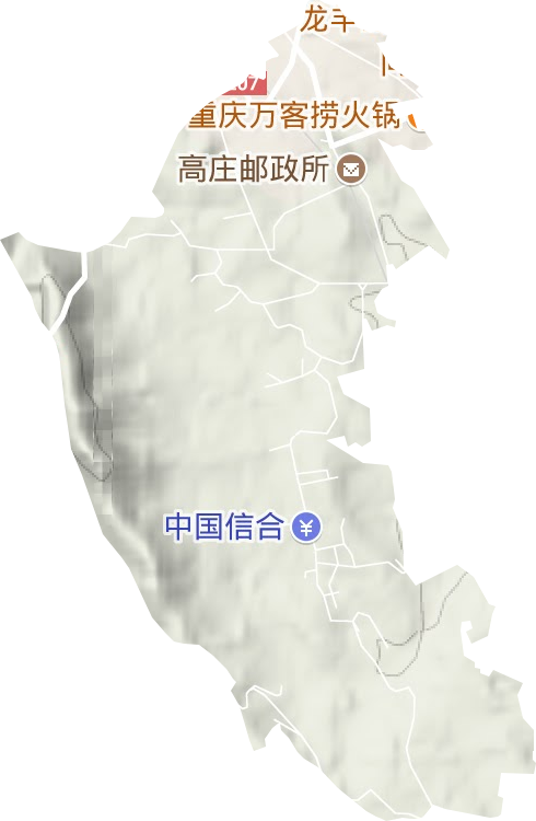 高莊街道地形圖