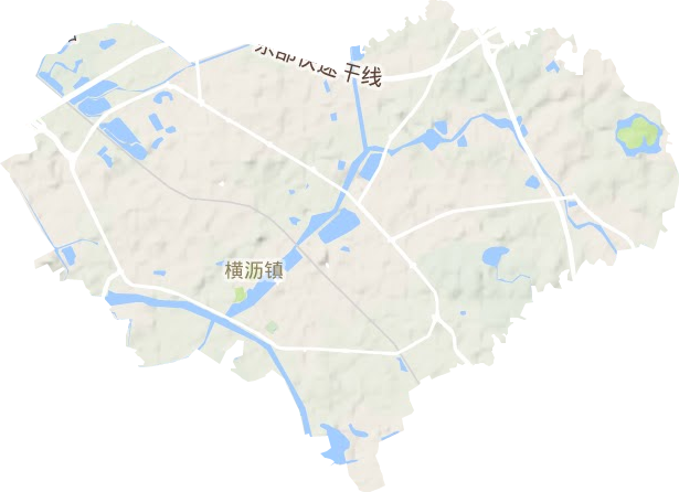 橫瀝鎮地形圖