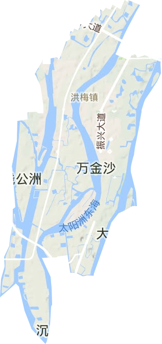 洪梅鎮地形圖