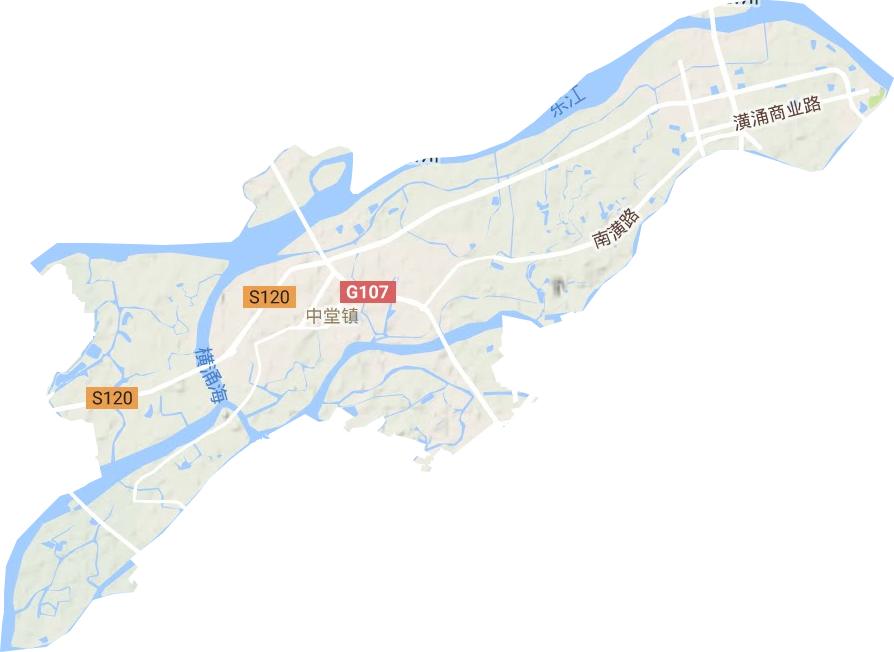 中堂鎮地形圖