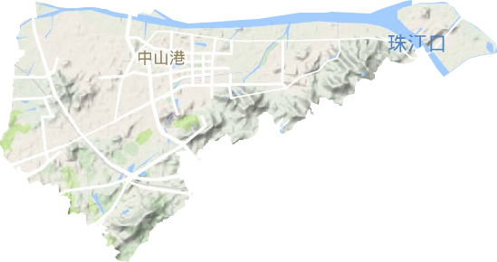 火炬開發區街道地形圖