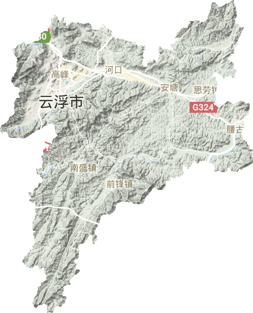 云城區地形圖