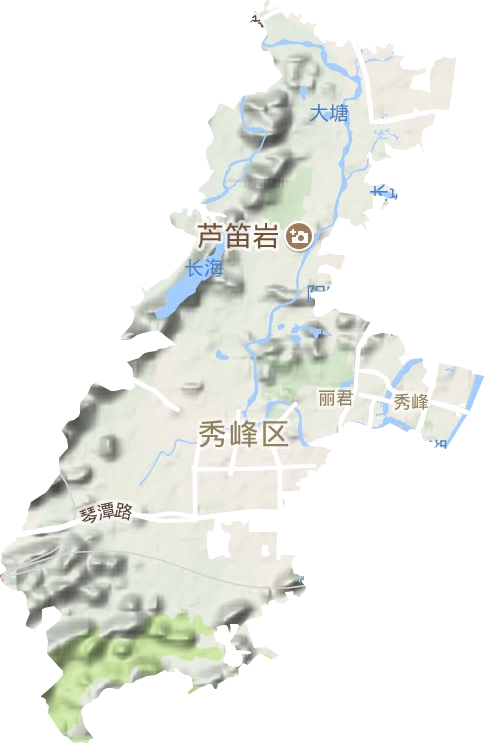 秀峰區地形圖