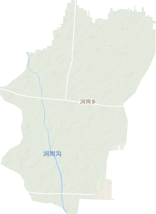 澗崗鄉地形圖