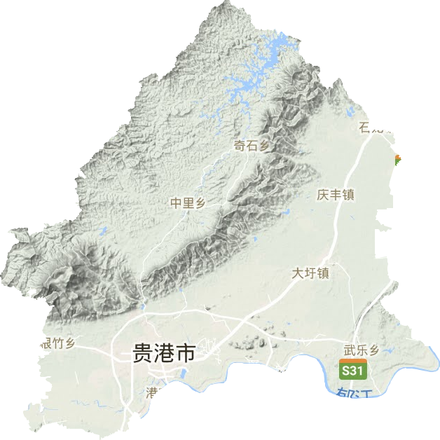 港北區地形圖