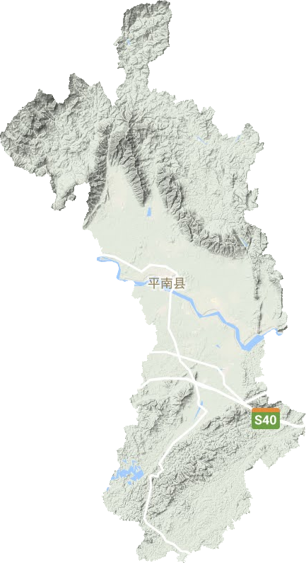 平南縣地形圖