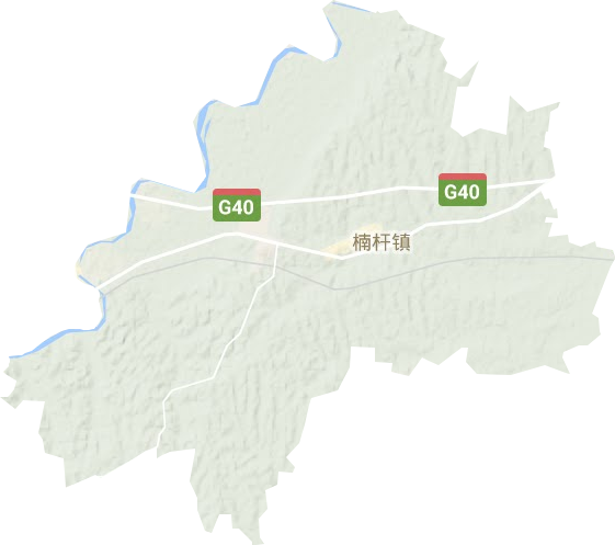 楠桿鎮(zhèn)地形圖