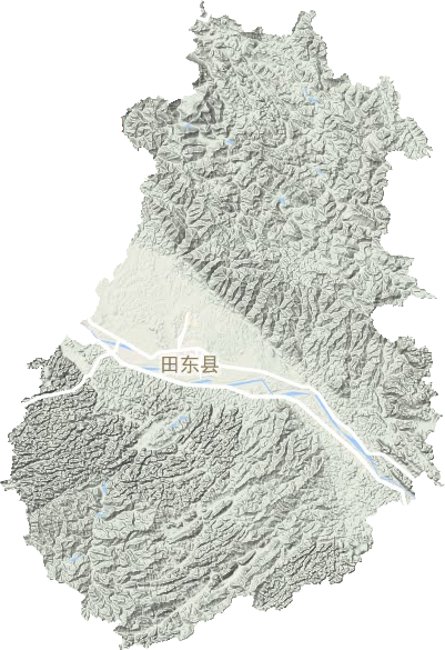 田東縣地形圖