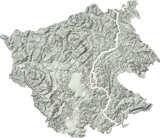 樂業縣地形圖