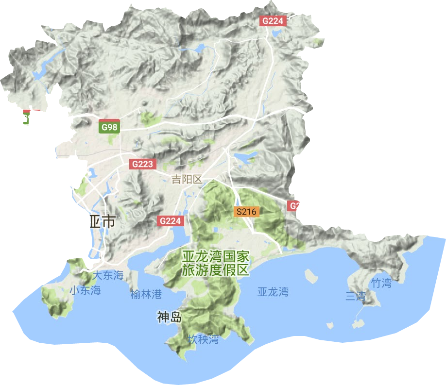 吉陽區地形圖