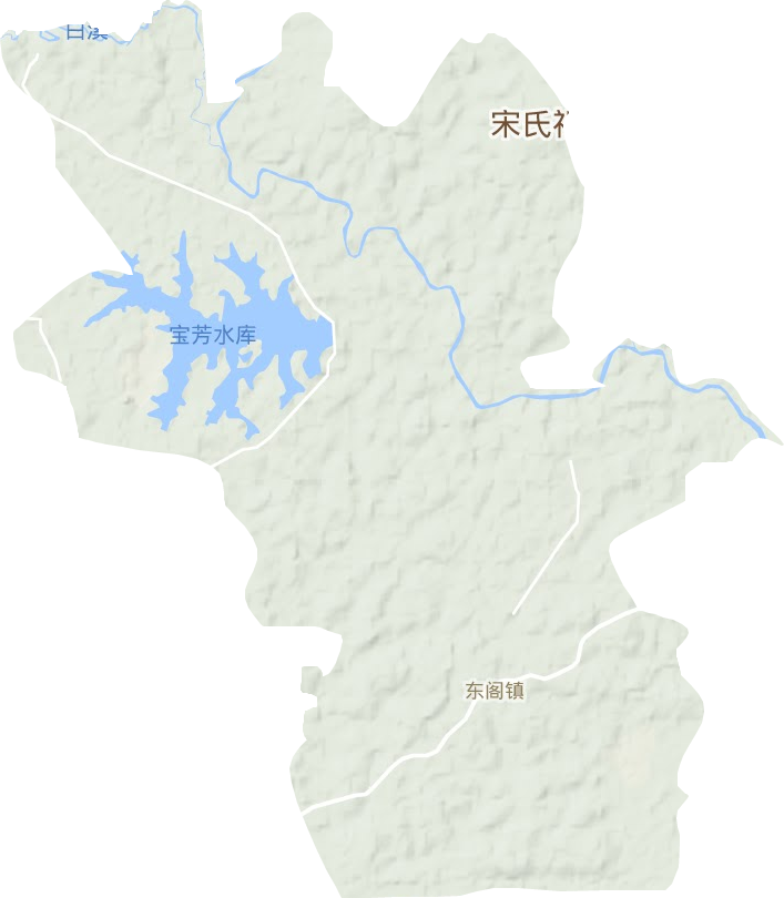 東閣鎮地形圖