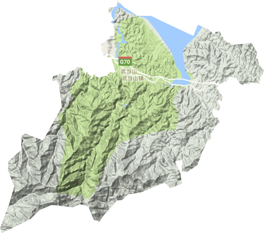 武當山特區地形圖