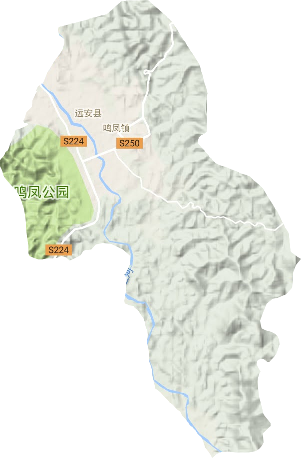 鳴鳳鎮地形圖