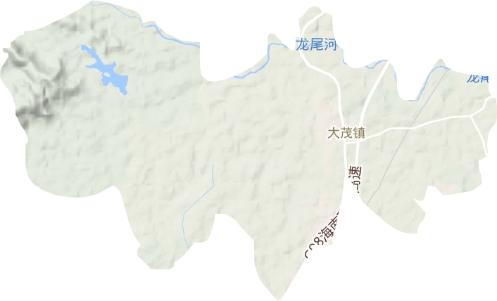 大茂鎮(zhèn)地形圖