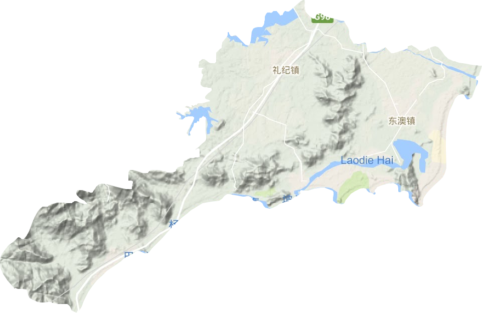東澳鎮地形圖