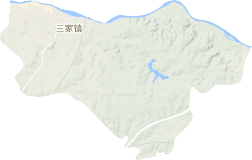三家鎮地形圖