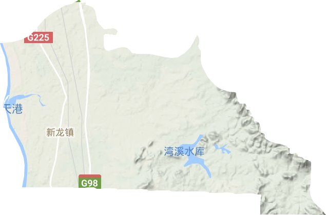 新龍鎮(zhèn)地形圖