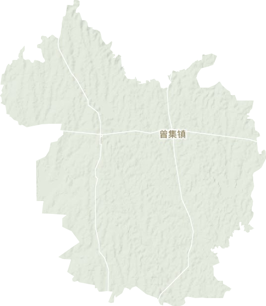 曾集鎮地形圖