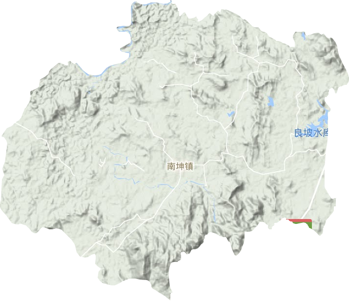 南坤鎮(zhèn)地形圖
