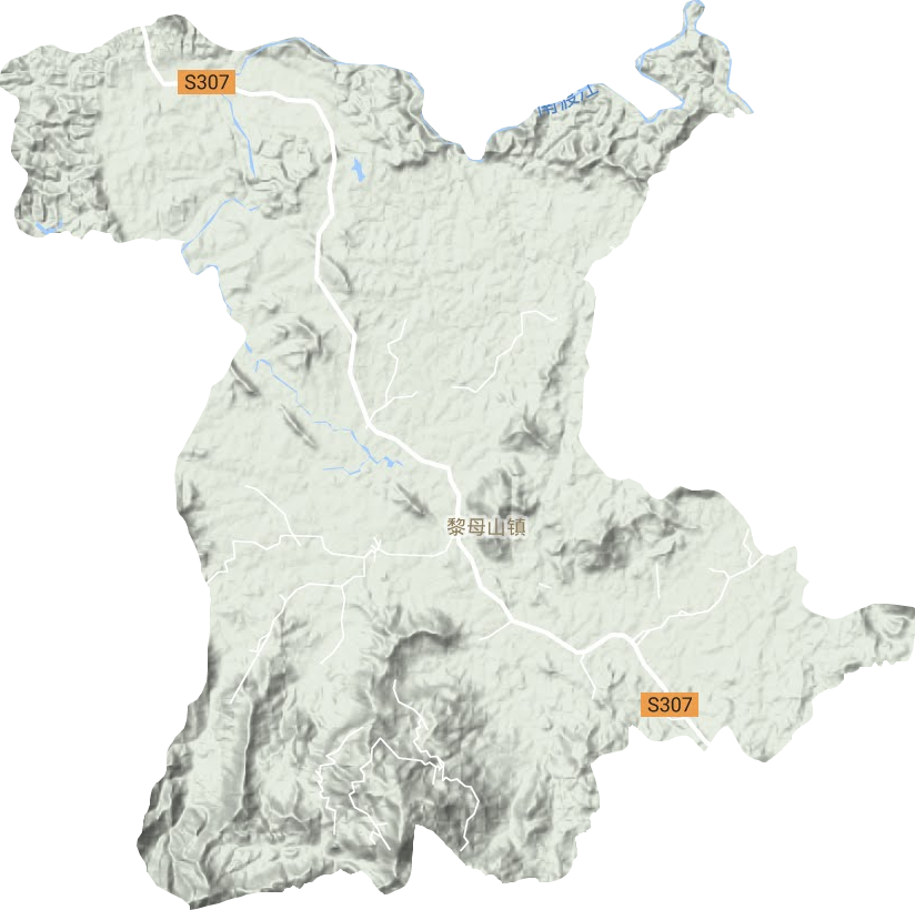 黎母山鎮(zhèn)地形圖